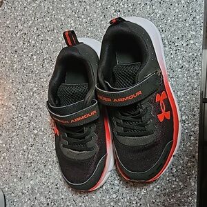 Under Armour Kids Sneakers Black and Orange